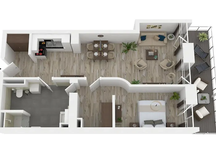 アパート Ostseefeeling - 5 Sterne Mit Suedbalkon In Der Seefahrtschule ヴストロ